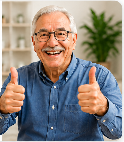 John D. giving two thumbs up